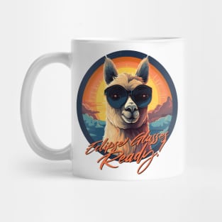 Llama Solar Eclipse Watcher, Umbraphile Total Solar Eclipse Glasses Art Mug